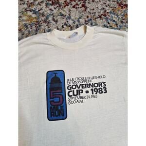 Vintage 1983 Governor's Cup Mississippi 5 Mile Run Running T-Shirt Size S/M